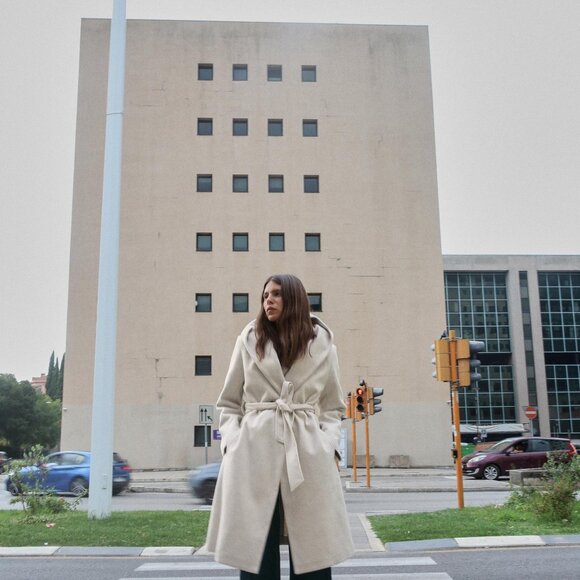 NWT ZARA BELTED SOFT HOODED COAT XL - Picture 3 of 5